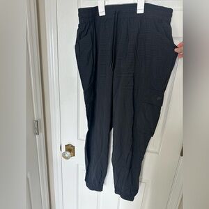 Fabletics Women’s Black Checkered Cargo  Joggers